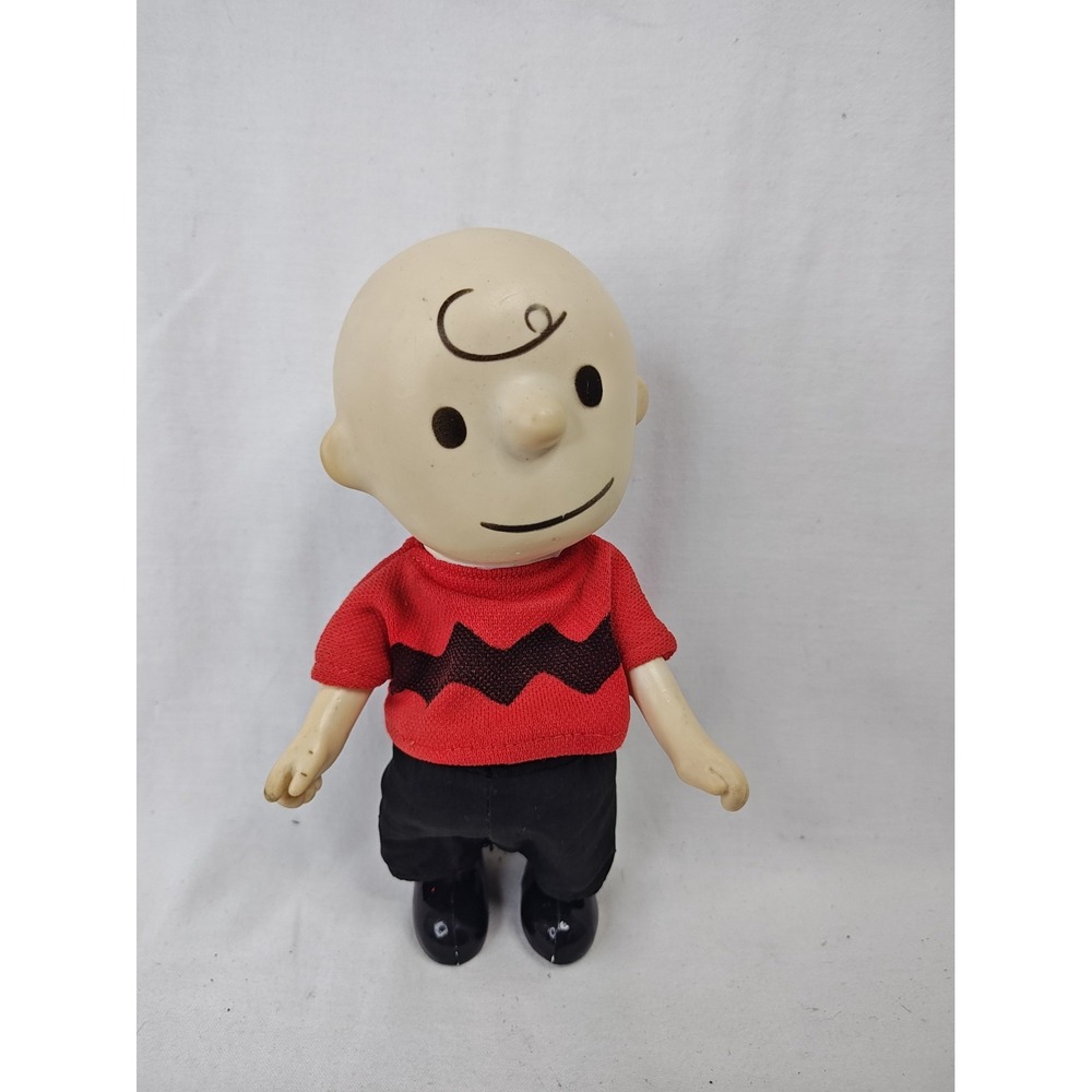 Vintage 1966 Peanuts Charlie Brown Pocket Doll Determined Productions Hong Kong